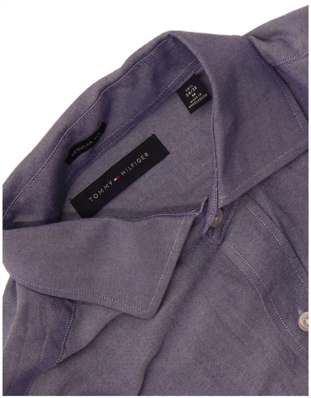 Tommy Hilfiger Herre Regular Fit skjorte str. 15 1/2 Medium Blue