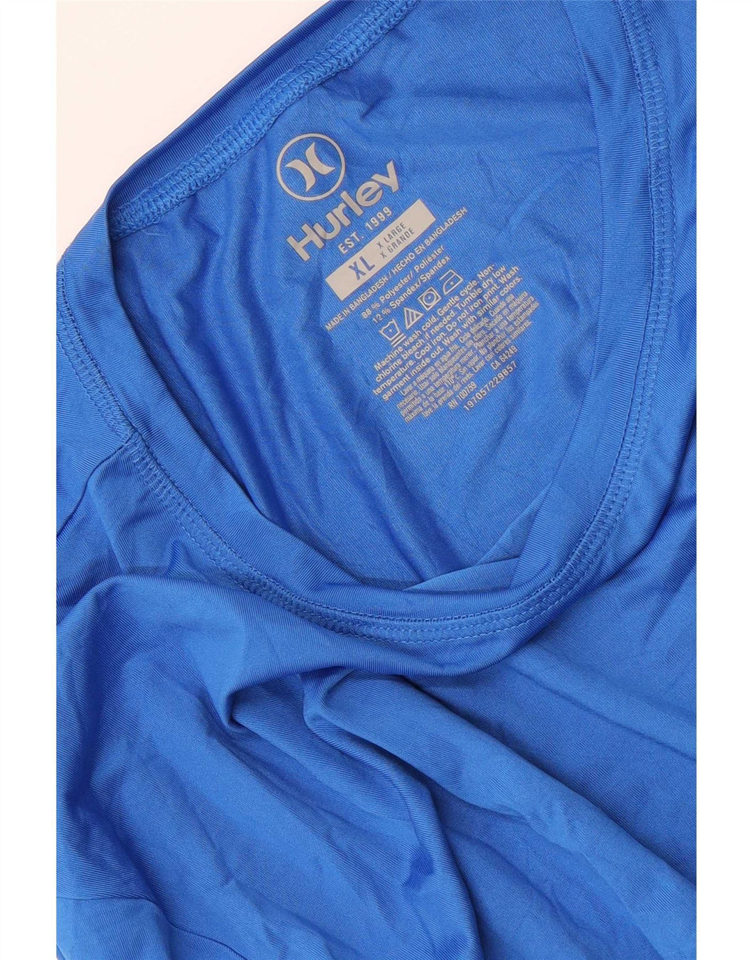 Hurley Herre Grafisk Top Langærmet XL Blå Polyester