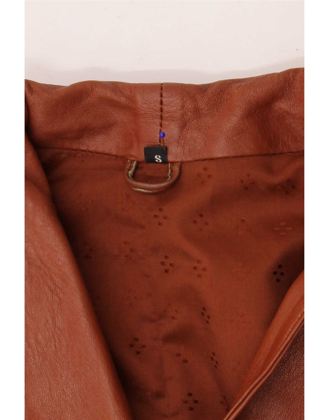 Vintage læderjakke til kvinder UK 10 Small Brown