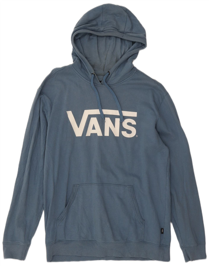 Vans Grafisk hættetrøje til mænd stor blå bomuld