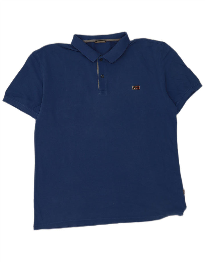 Napapijri Herre Polo Shirt Large Blue