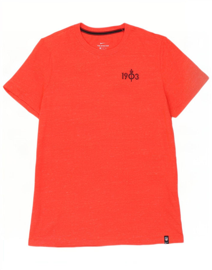 Nike T-shirt top til mænd XL Rød Flecked Bomuld