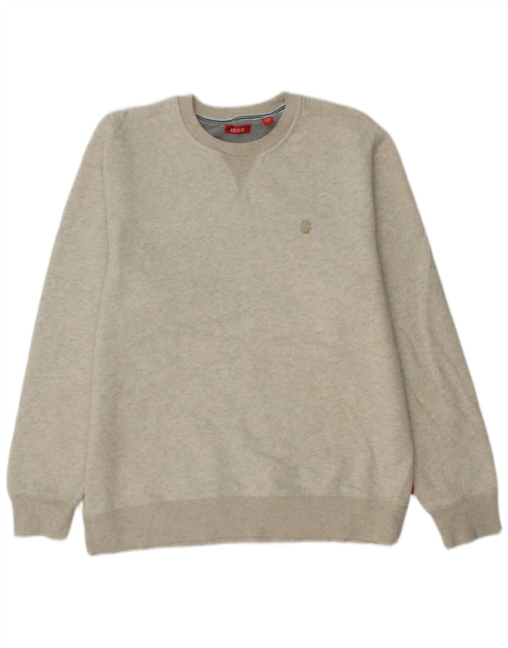 IZOD Sweatshirt til mænd Medium Beige Bomuld