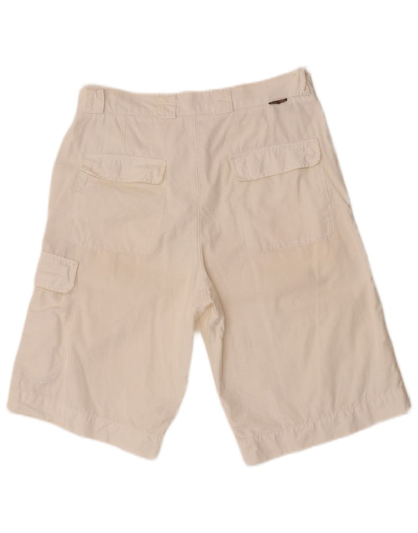 Lacoste Herre Cargo Shorts Størrelse 40 Medium W32 Hvid Bomuld