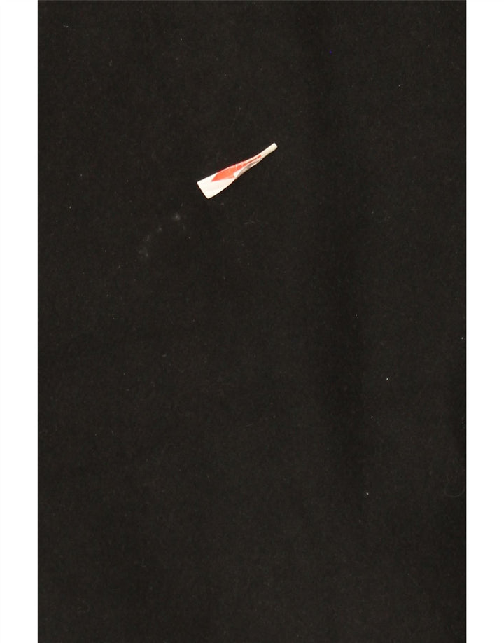 Zara Dame Hætte Oversized Overfrakke UK 10 Small Black Polyester