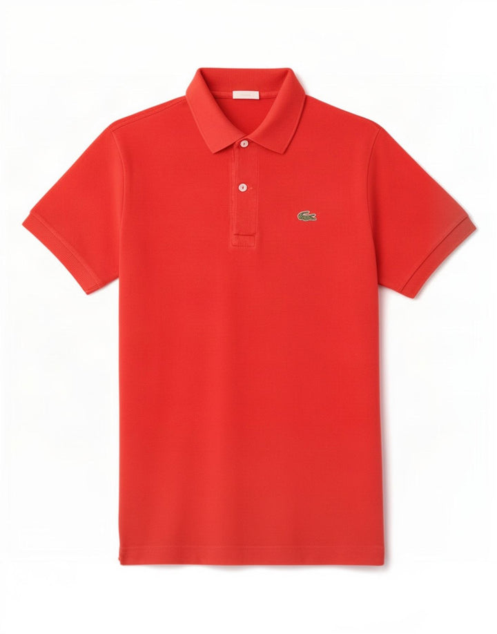 Lacoste herre poloskjorte str. 5 Large rød bomuld