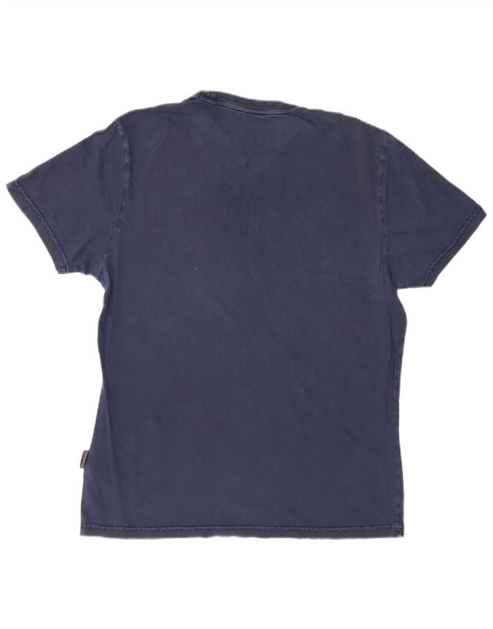 Napapijri Herre T-Shirt Top Stor Marineblå Bomuld