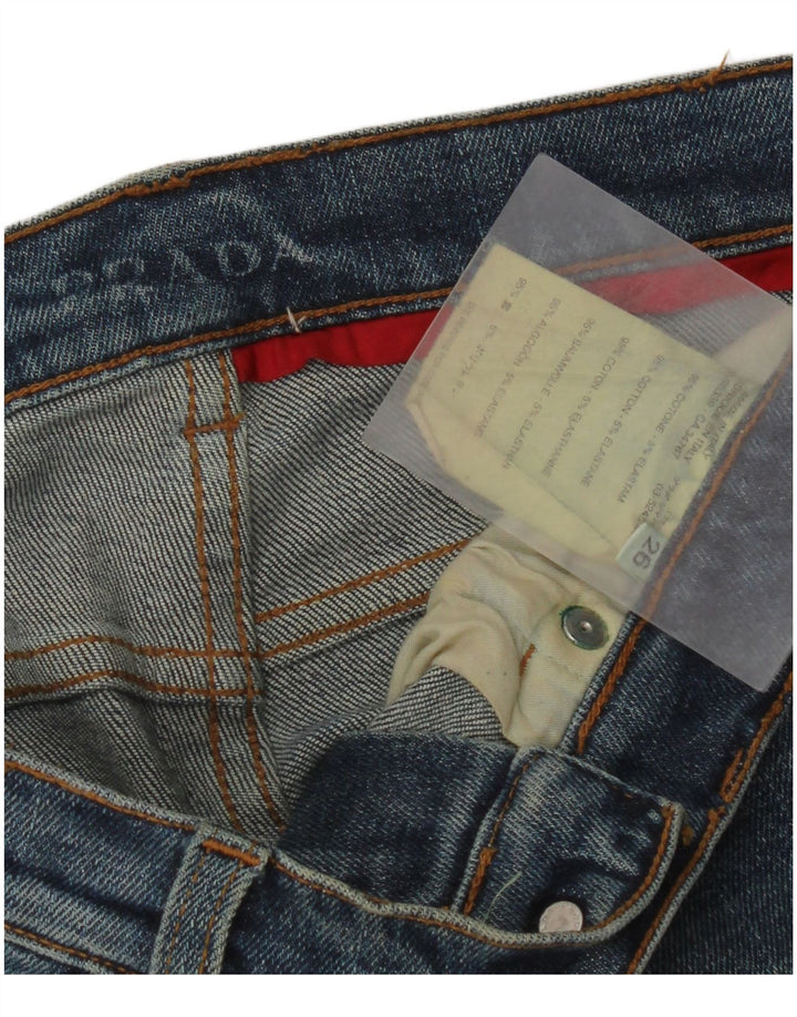Prada Dame Skinny Jeans W26 L32 Marineblå Bomuld