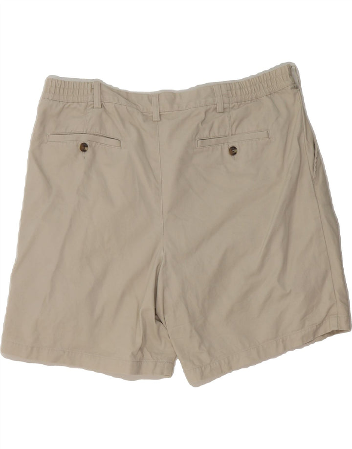 EDDIE BAUER Mens Pegged Chino Shorts W36 Large  Beige Cotton Vintage Eddie Bauer and Second-Hand Eddie Bauer from Messina Hembry 