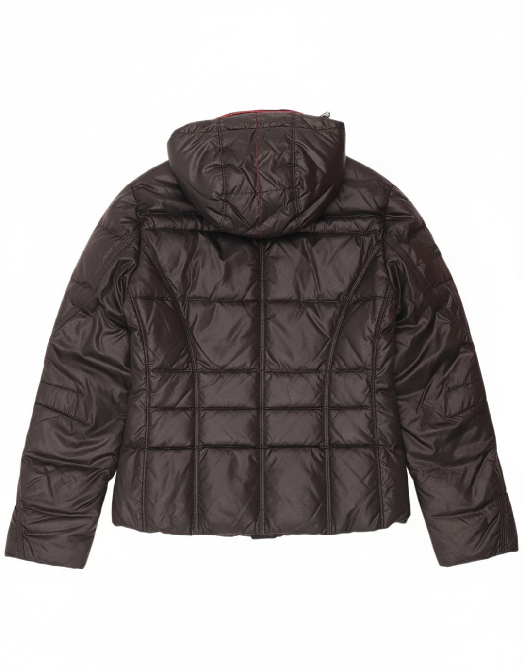 PEUTEREY Girls Hooded Padded Jacket 14-15 Years 2XL Black Polyester