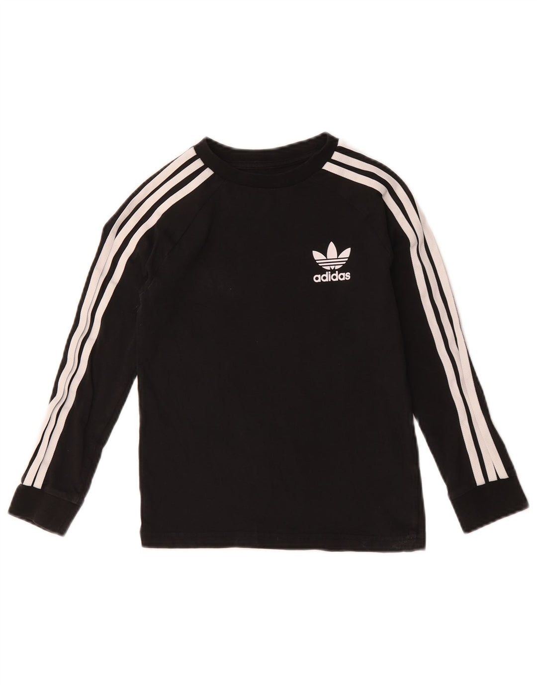 Adidas Boys Top Langærmet 7-8 år Sort Bomuld