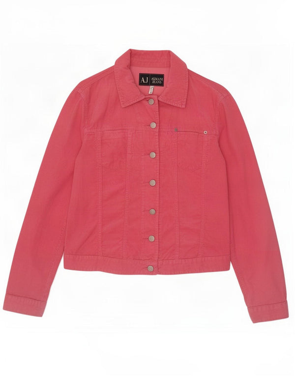Armani Jeans Dame fløjlsjakke UK 12 Medium Pink