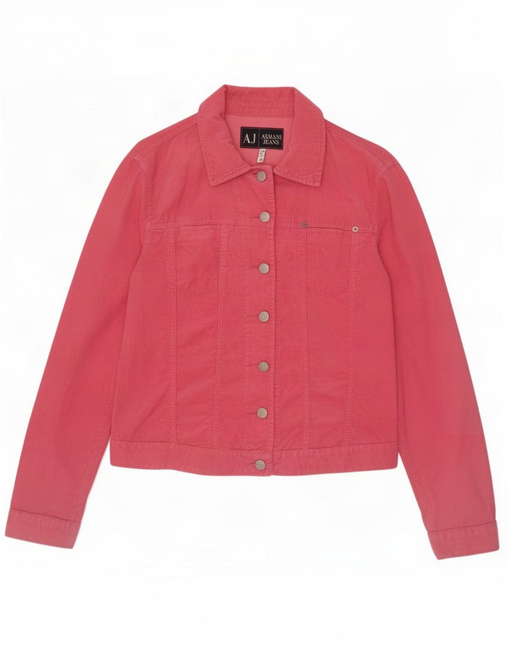 Armani Jeans Dame fløjlsjakke UK 12 Medium Pink