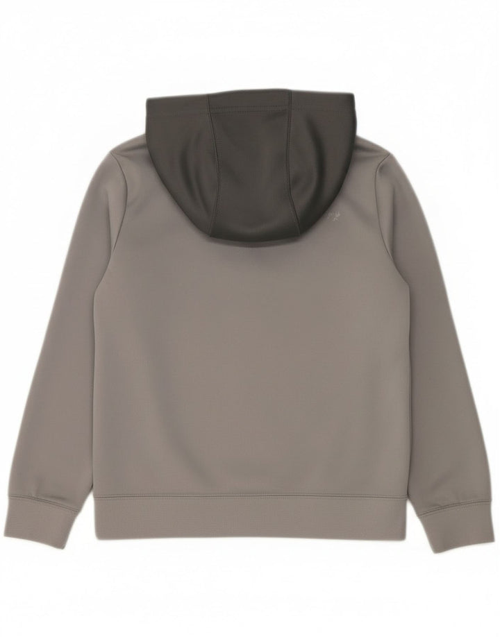 Nike hættetrøje med lynlås til drenge 10-11 år Medium Grey Colourblock Polyester