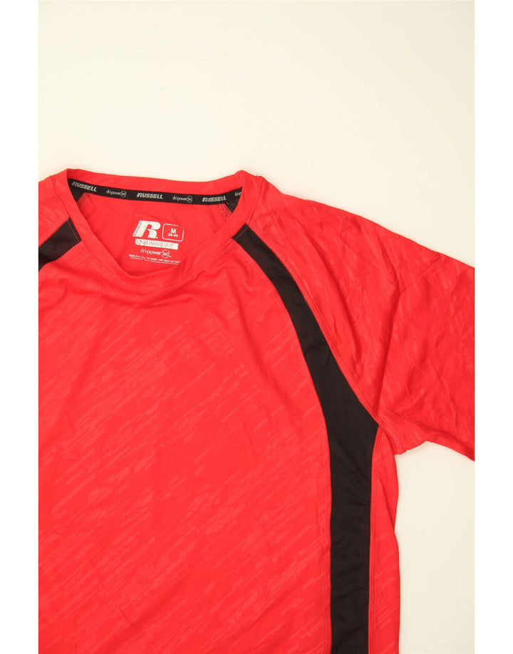 RUSSELL ATHLETIC Mens Dri-Power T-Shirt Top UK 38/40 Medium Red Vintage Russell Athletic and Second-Hand Russell Athletic from Messina Hembry 