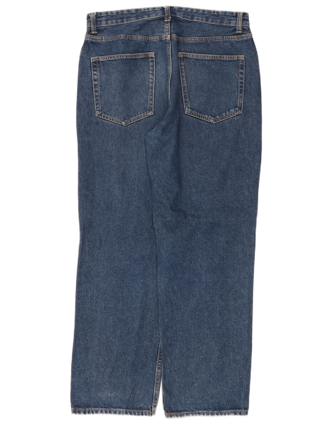 Zara Straight Jeans til mænd EU 42 Large W32 L30 Blå