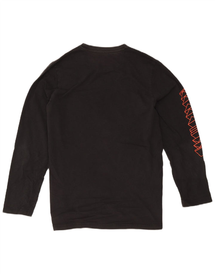 Adidas Herre Grafisk Top Langærmet Stor Sort Bomuld