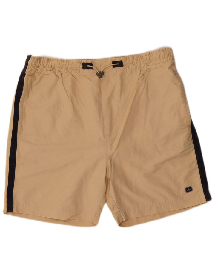 Ellesse Herre Sportshorts Store Beige Colourblock Bomuld