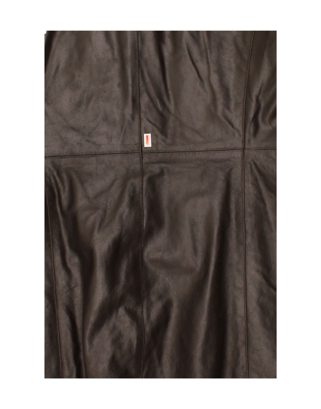 VINTAGE Womens Leather Coat UK 10 Small Brown Leather Vintage Vintage and Second-Hand Vintage from Messina Hembry 