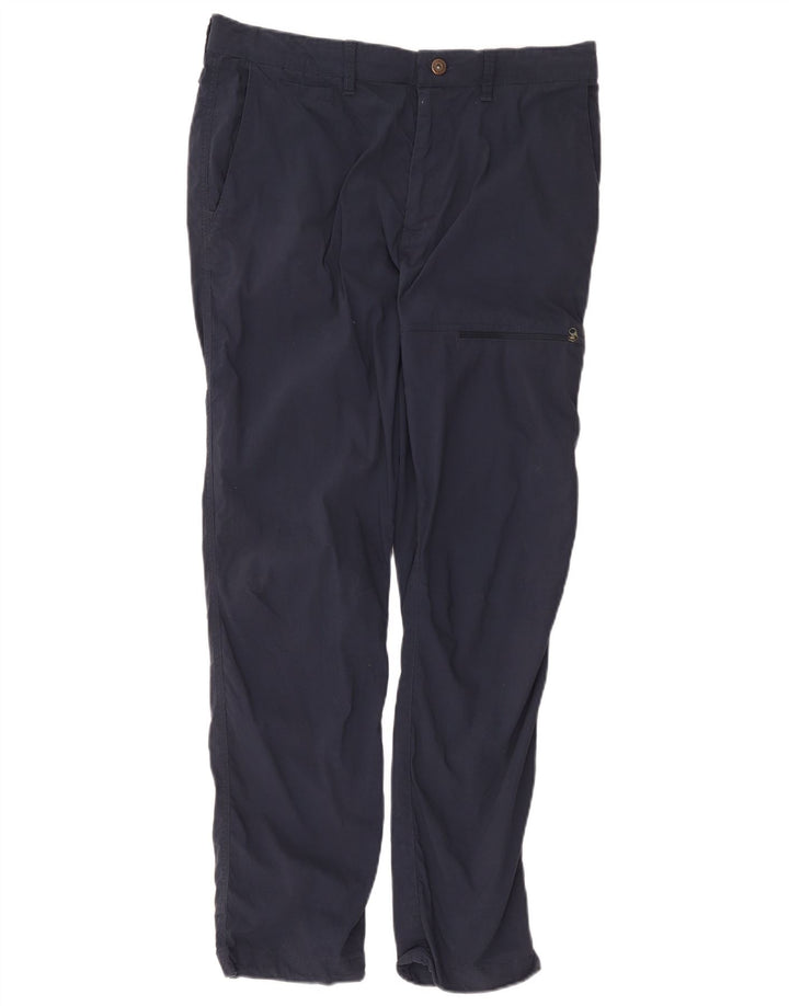 Fat Face Herre Straight Cargo Bukser W34 L31 Marineblå Bomuld