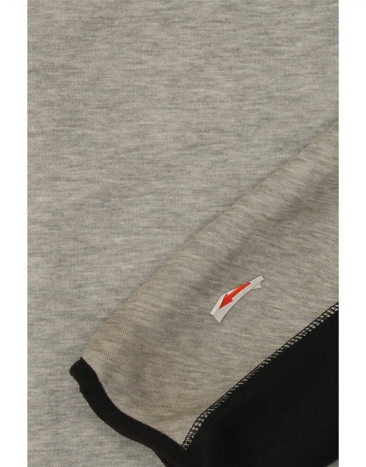 Nike hættetrøje med lynlås til mænd mellemgrå Colourblock Bomuld