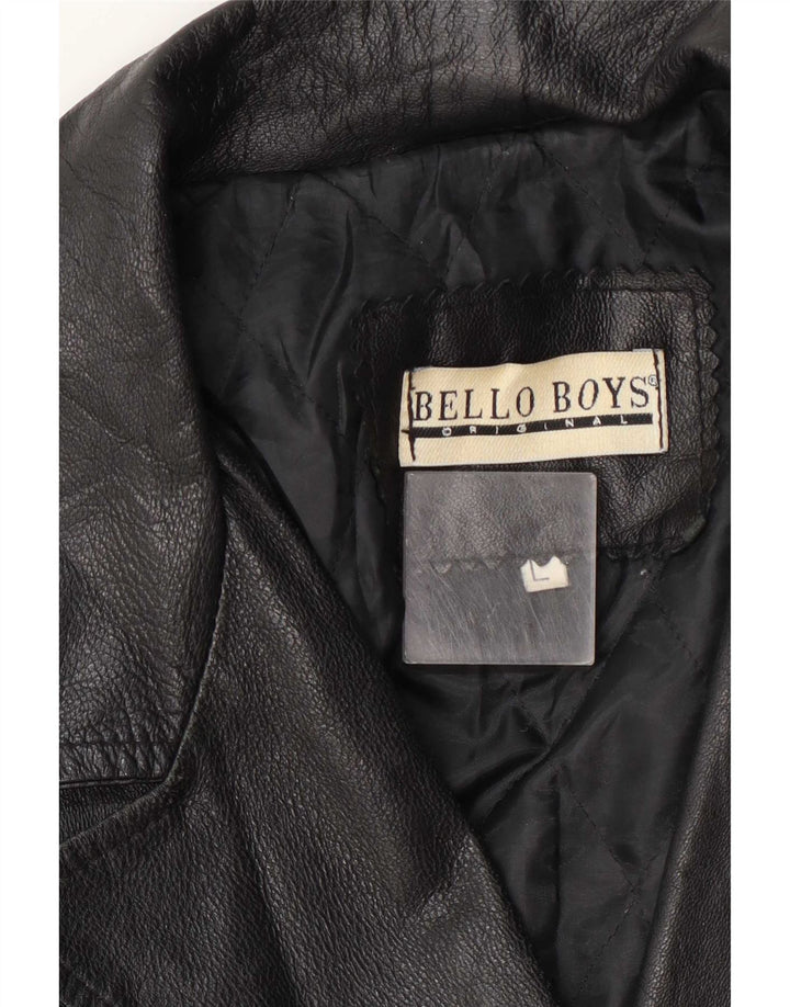 Bello Boys Dame Læderfrakke UK 14 Large Black
