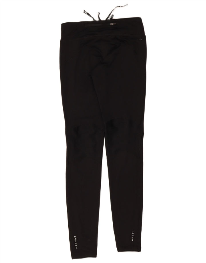 Nike Dame Dri Fit Leggings UK 8 Small Black Polyester