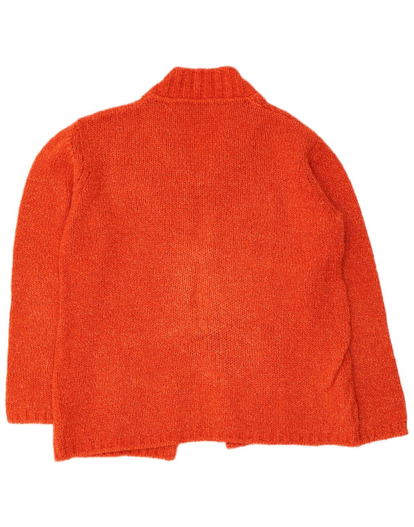 Luisa Spagnoli Dame Duffle Cardigan Sweater UK 16 Large Orange