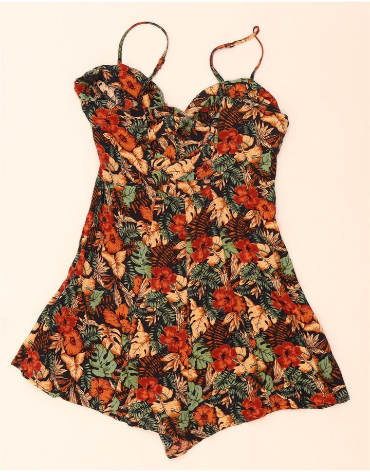URBAN OUTFITTERS Dame Playsuit UK 12 Medium Multicolored Floral