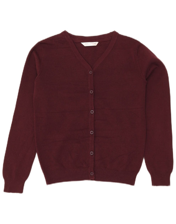 John Lewis pige cardigan sweater 9-10 år Bourgogne bomuld