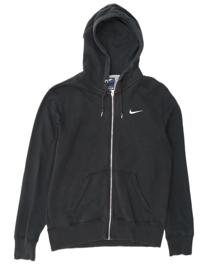Nike hættetrøje med lynlås til mænd mellem sort bomuld