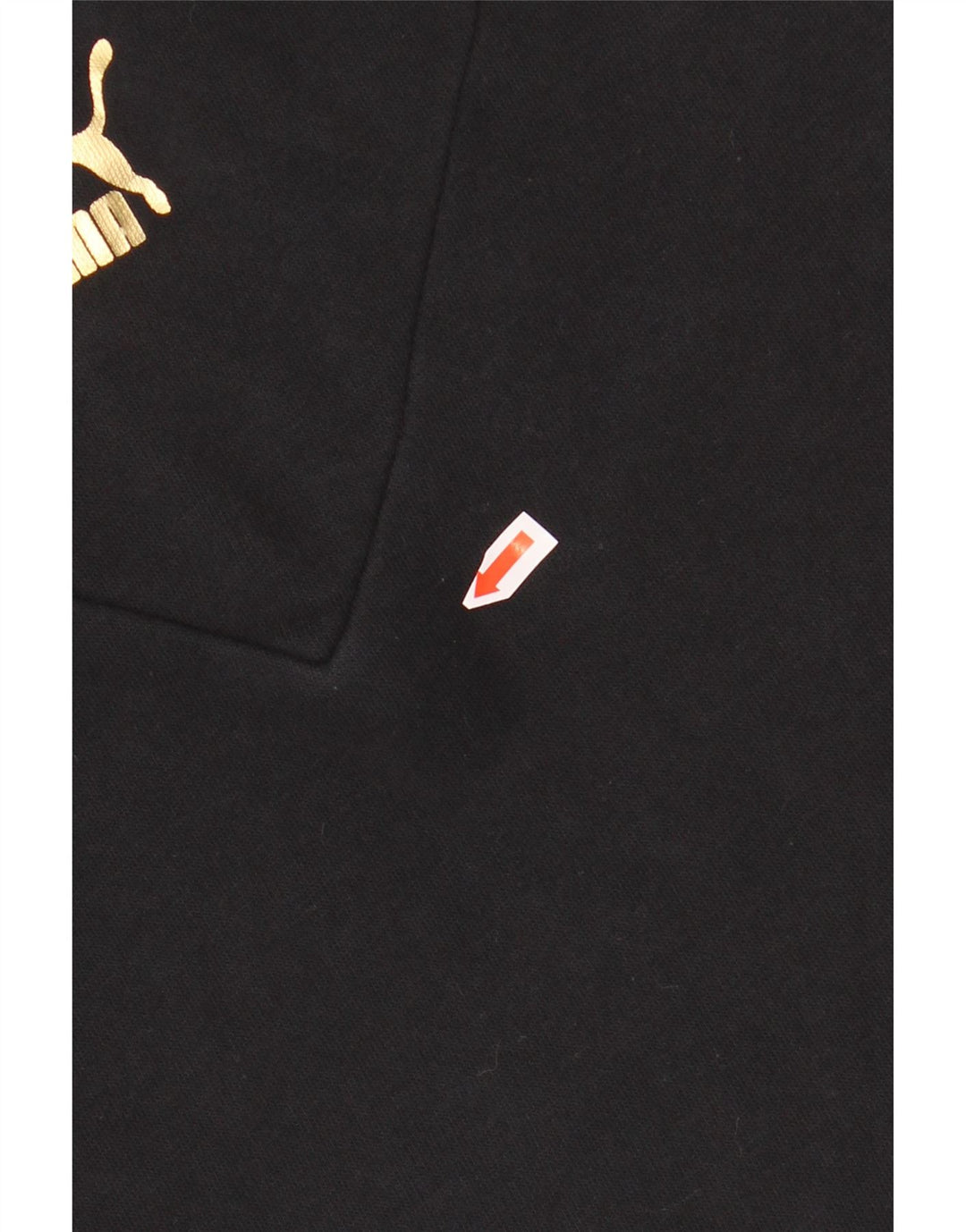 PUMA Piger Crop Grafisk Hoodie Jumper 11-12 år Sort Colourblock Bomuld