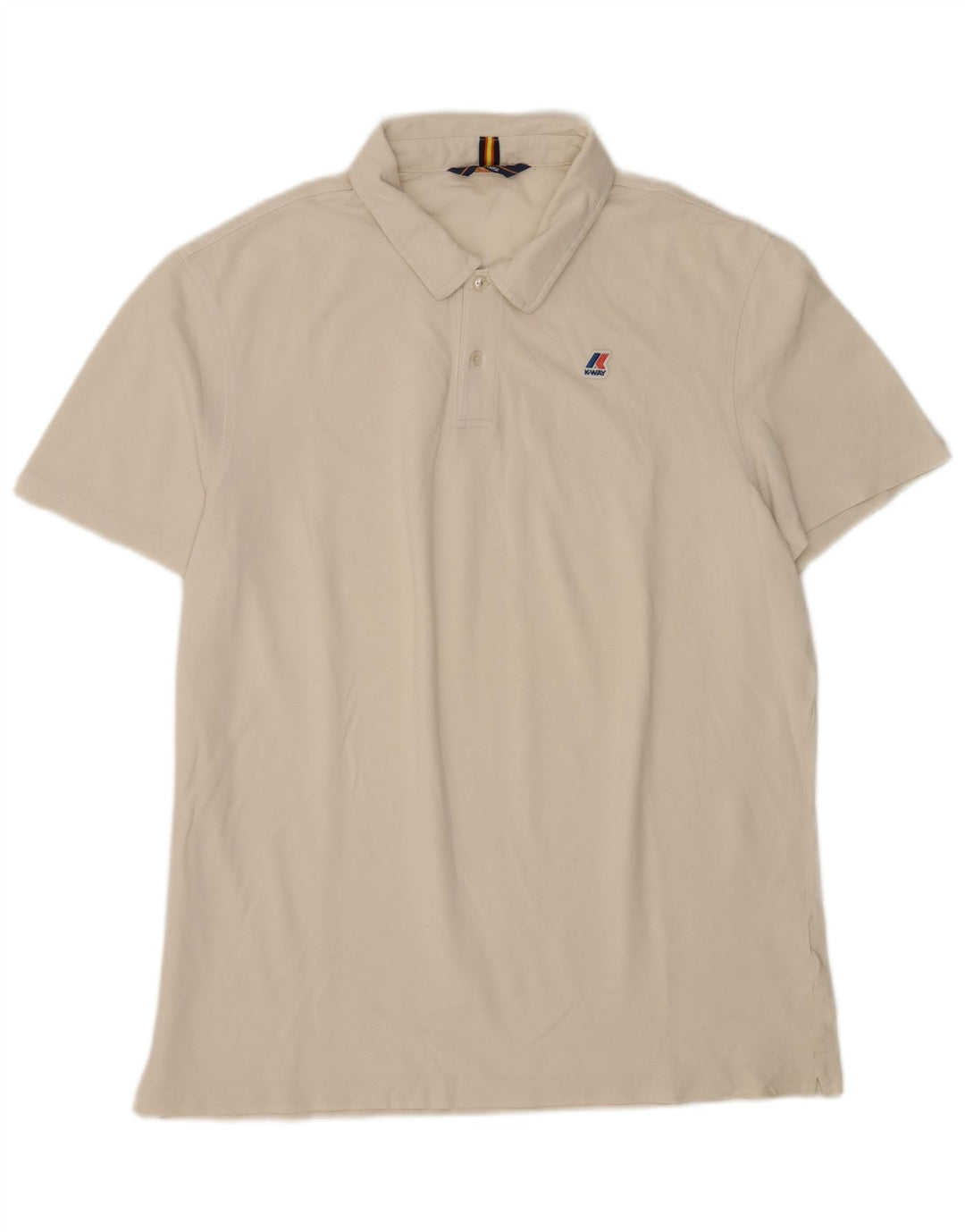 K-Way Polo Shirt til mænd XL Hvid