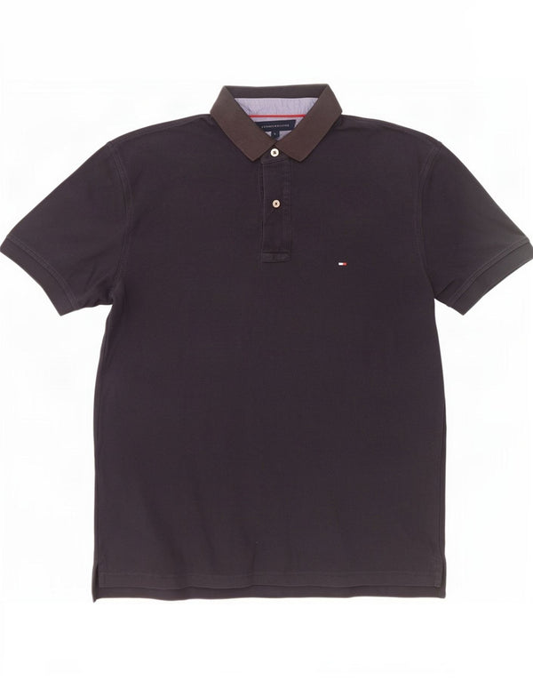 Tommy Hilfiger Herre poloshirt Stor marineblå bomuld