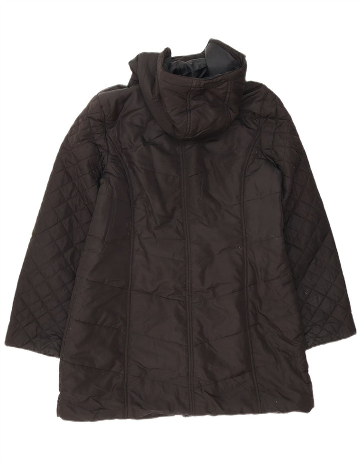 M&Co Dame Hooded Windbreaker Coat UK 14 Medium Sort Polyester