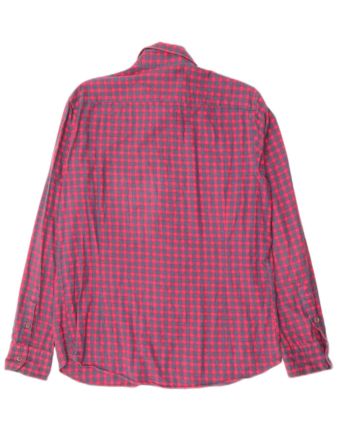MASSIMO DUTTI Herre flannelskjorte Stor rød Gingham Bomuld