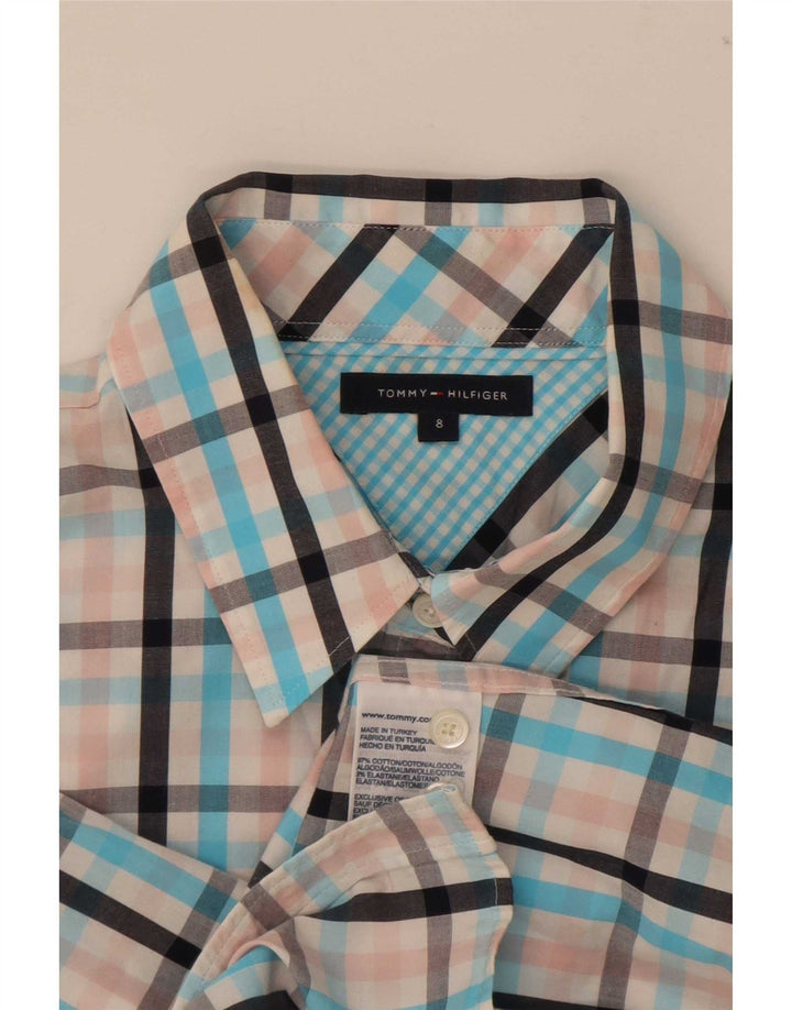 Tommy Hilfiger Kortærmet Dameskjorte US 8 Medium Multicolored Gingham