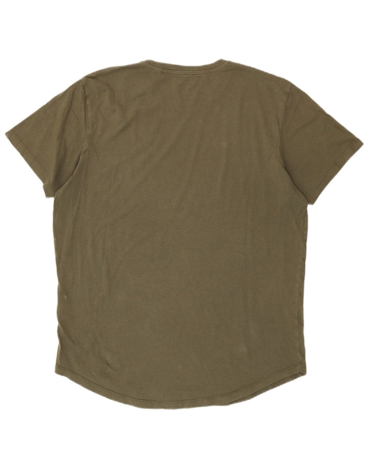 Jack & Jones Herre T-Shirt Top XL Khaki Bomuld