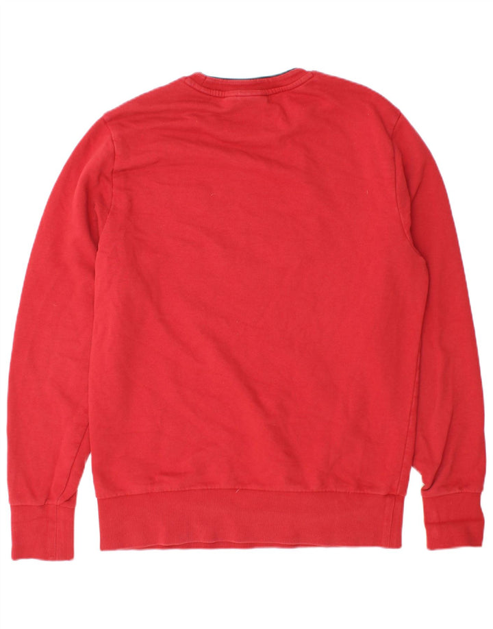 Napapijri Herre Grafisk Sweatshirt Jumper Medium Rød Bomuld
