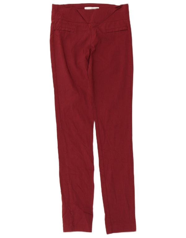 Guess Dame Skinny Casual Bukser Small W24 L29 Burgundy Rayon