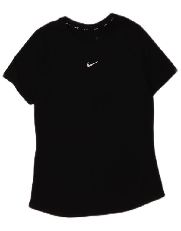 Nike Girls Dri Fit T-Shirt Top 12-13 år Stor sort polyester