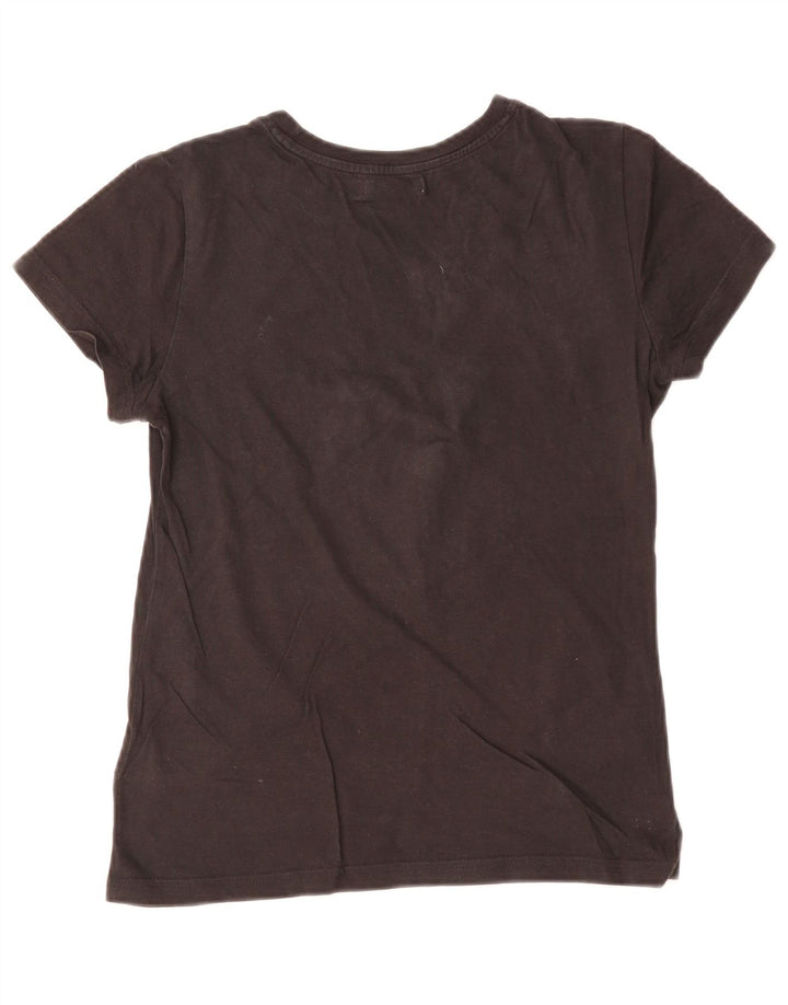 ADIDAS Grafisk T-shirt top til kvinder IT 40 Lille sort bomuld