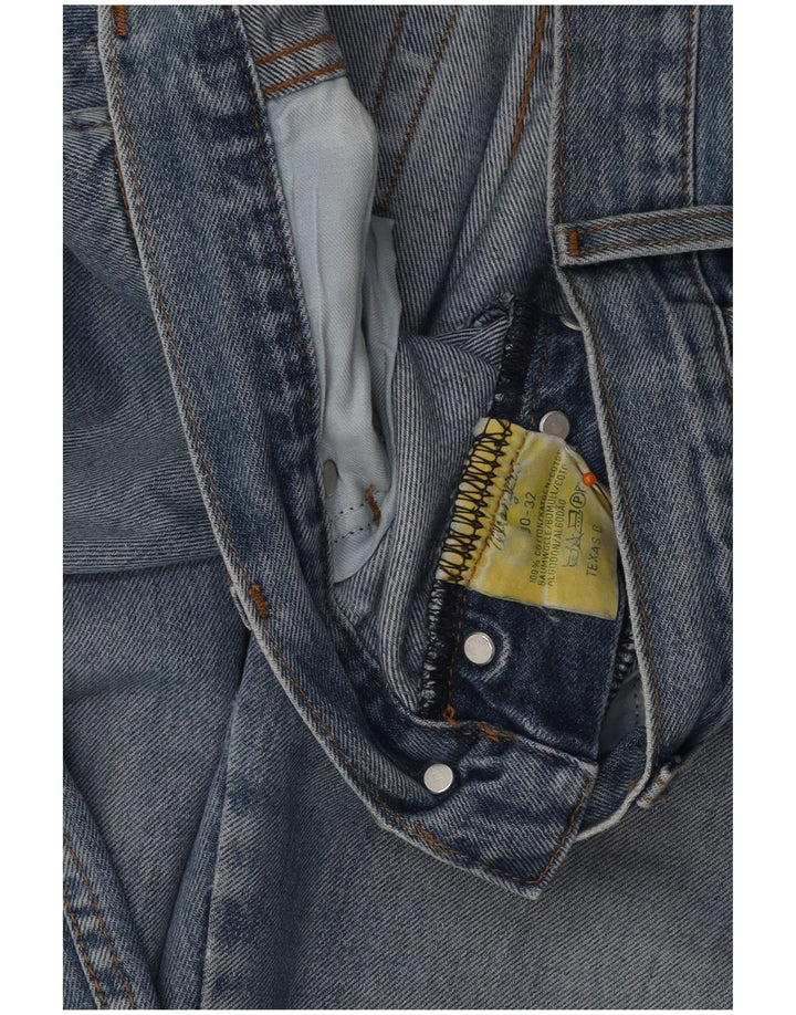 WRANGLER Herre Texas Straight Jeans W30 L32 Blå Bomuld