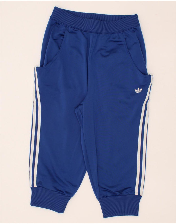 ADIDAS Womens Capri Tracksuit Trousers Joggers IT 40 Small Blue Polyester Vintage Adidas and Second-Hand Adidas from Messina Hembry 