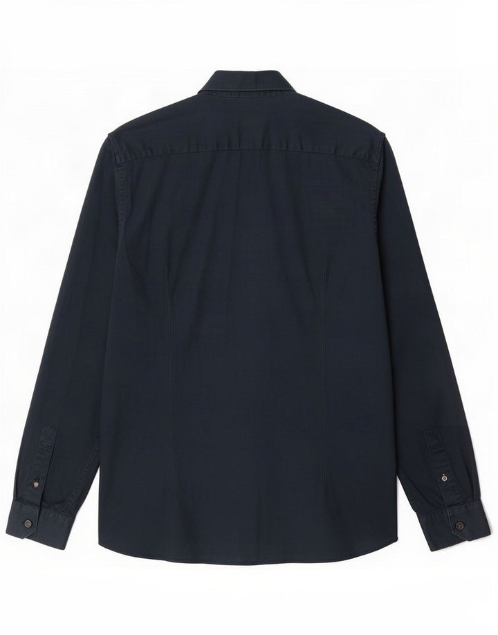 Ted Baker Herreskjorte Størrelse 5 XL Navy Blue Cotton