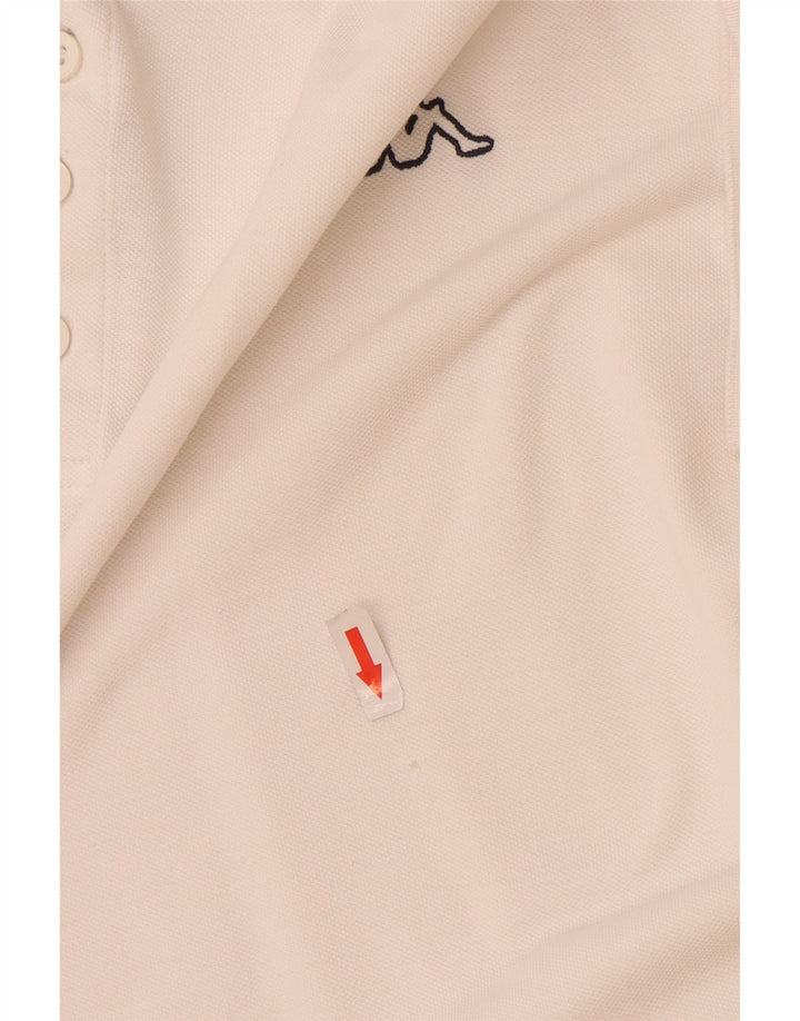 Kappa herre poloshirt 4XL hvid bomuld