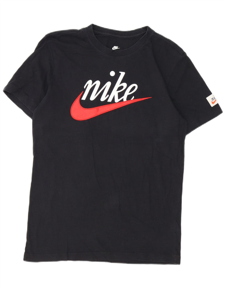 Nike grafisk t-shirt top til mænd, lille sort bomuld