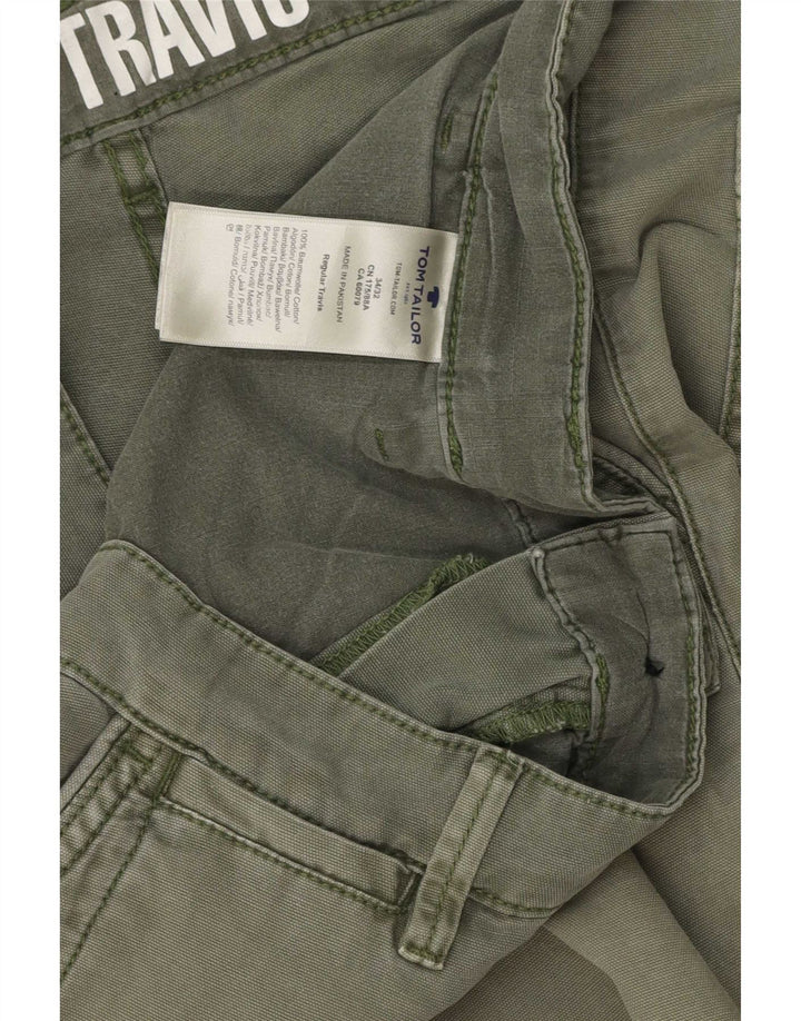 Tom Tailor Herre Regular Fit Chinobukser W34 L32 Khaki Bomuld