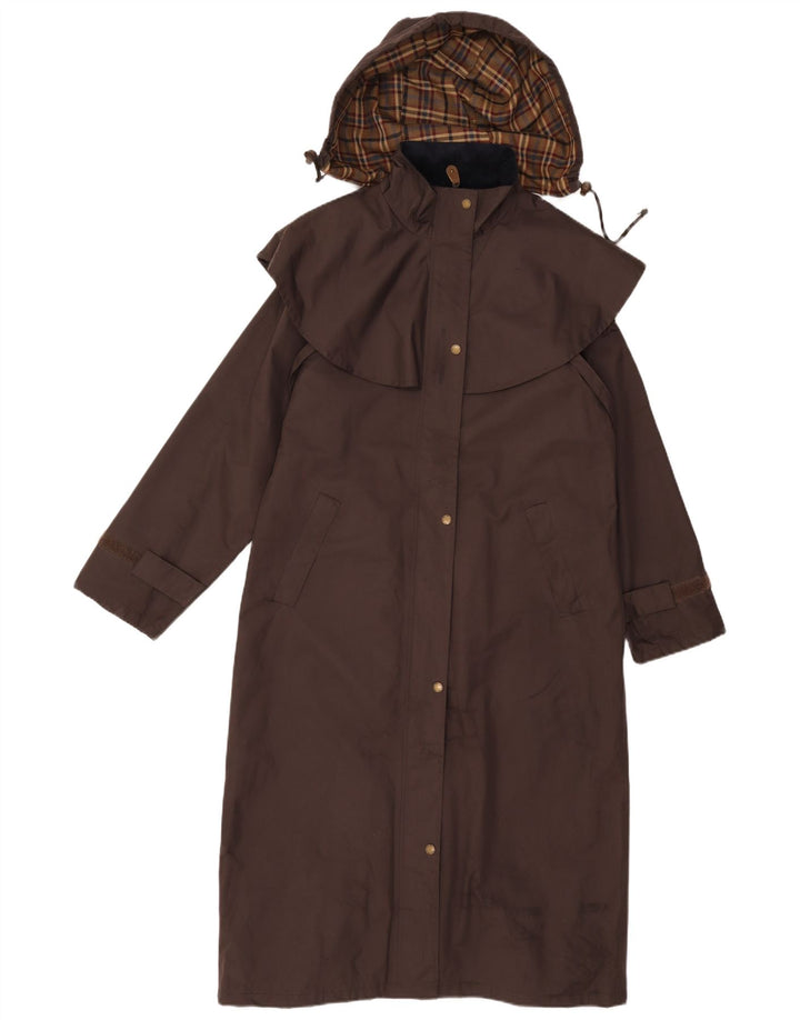TARGET DRY Dame Regnfrakke med hætte UK 12 Medium Brun Polyester