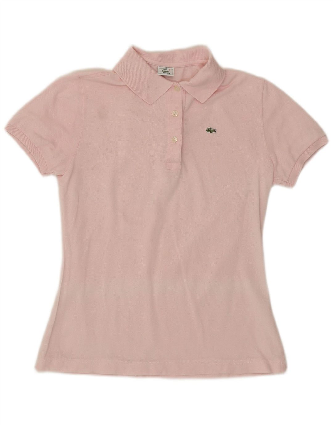Lacoste Dame Polo Shirt Størrelse 40 Medium Pink Bomuld